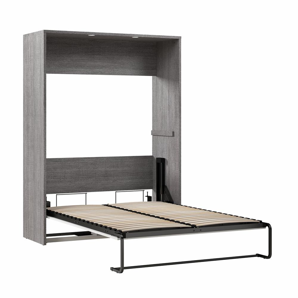 Cielo 60W Full Murphy Bed in Rustic Brown and White. Picture 4