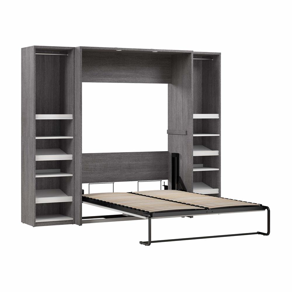 Cielo Full Murphy Bed with 2 Narrow Closet Organizers (99W). Picture 4