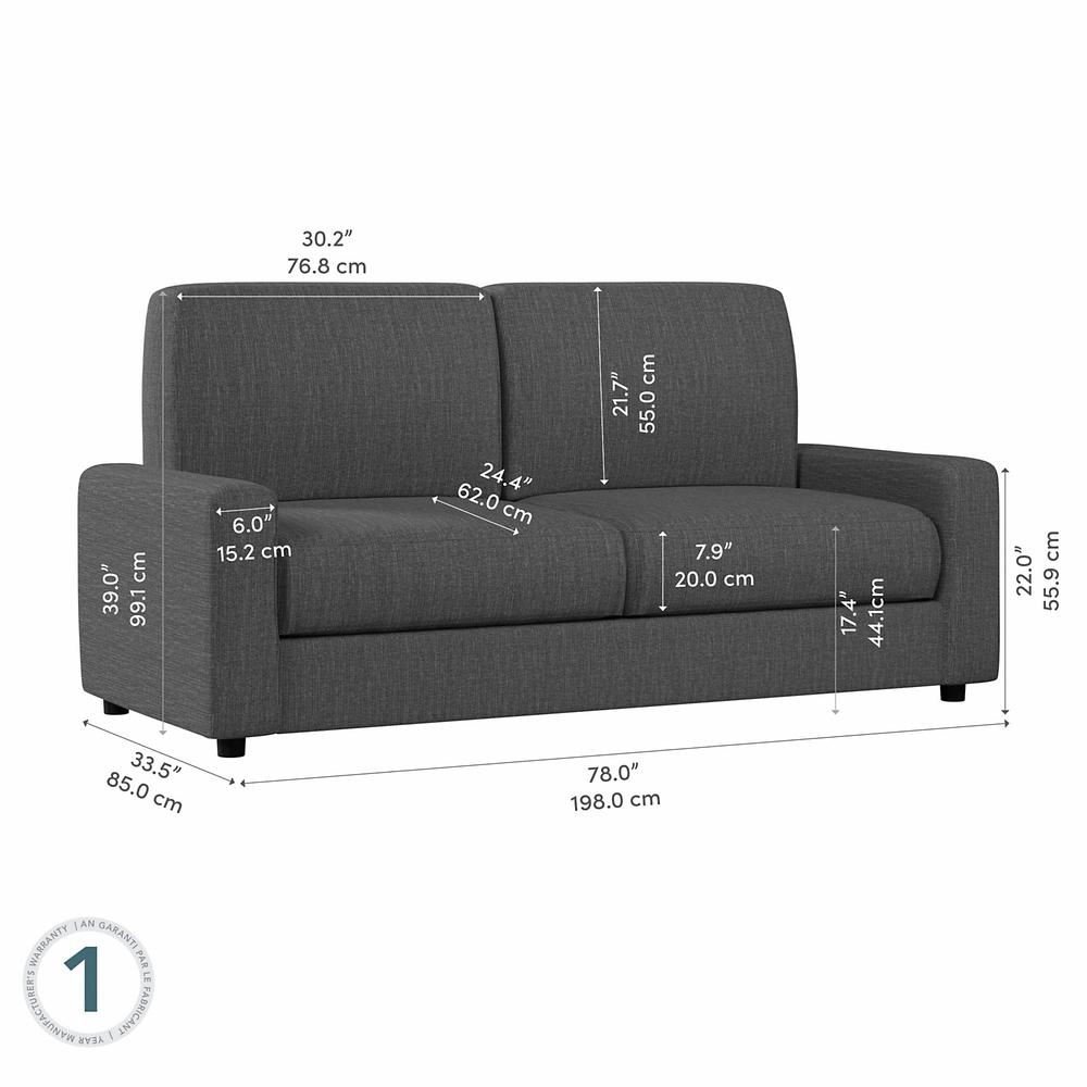 Sofa for Queen Wall Bed - Grey. Picture 4