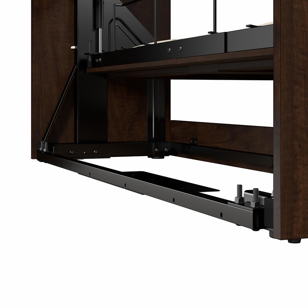 Pur Queen Murphy Bed with Closet Storage Organizers (115W) in Chocolate. Picture 3
