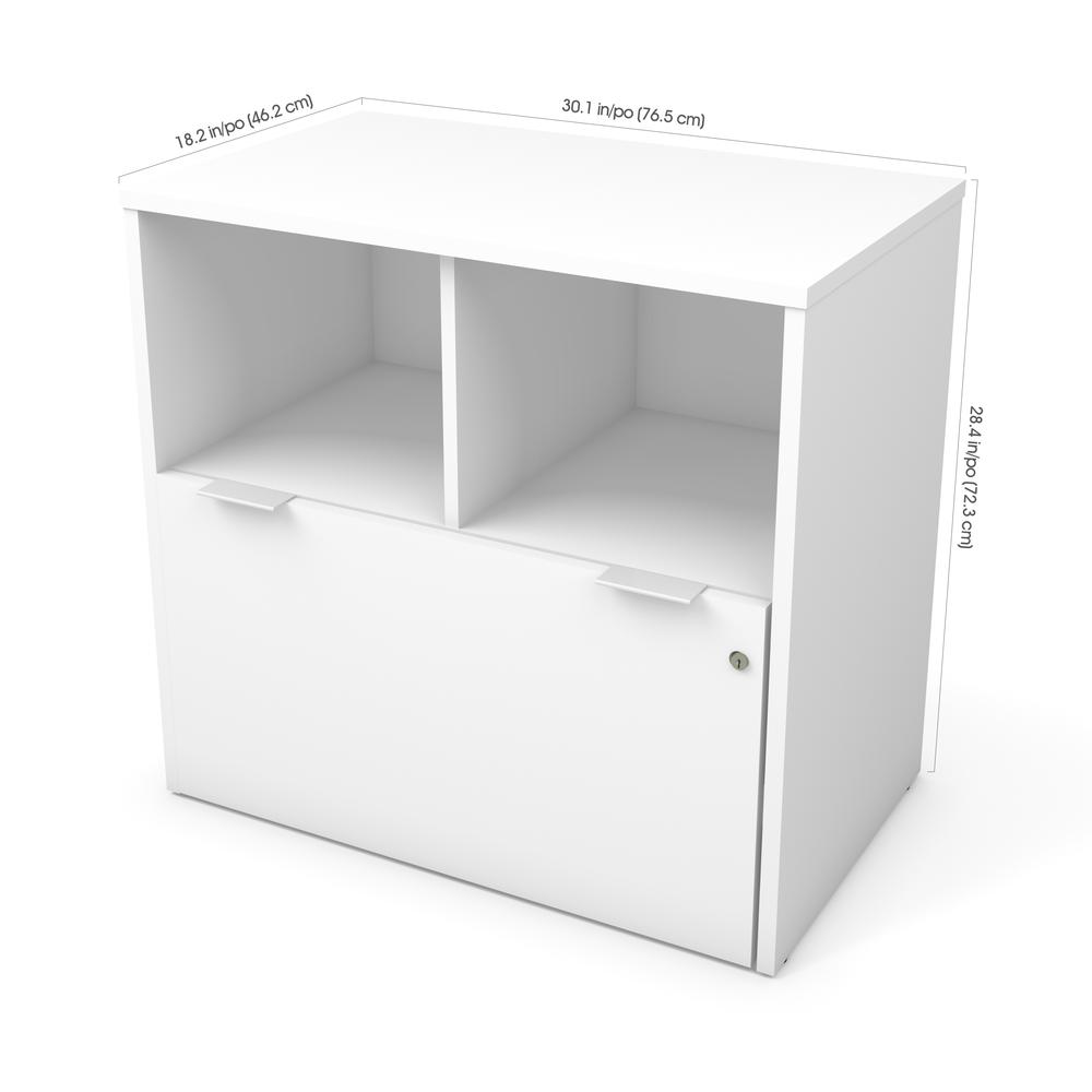 i3 Plus One Drawer Lateral File in White. Picture 2