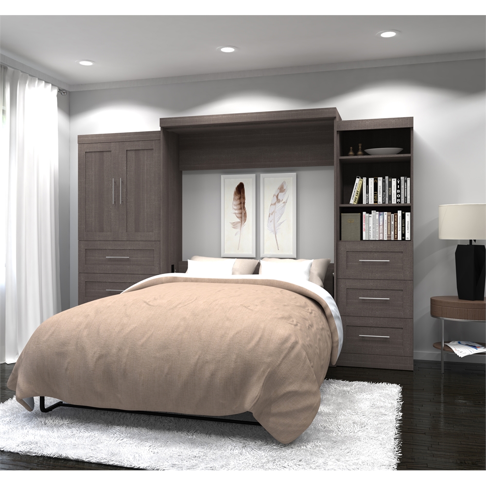 126" Queen Wall bed kit in Bark Gray. Picture 1