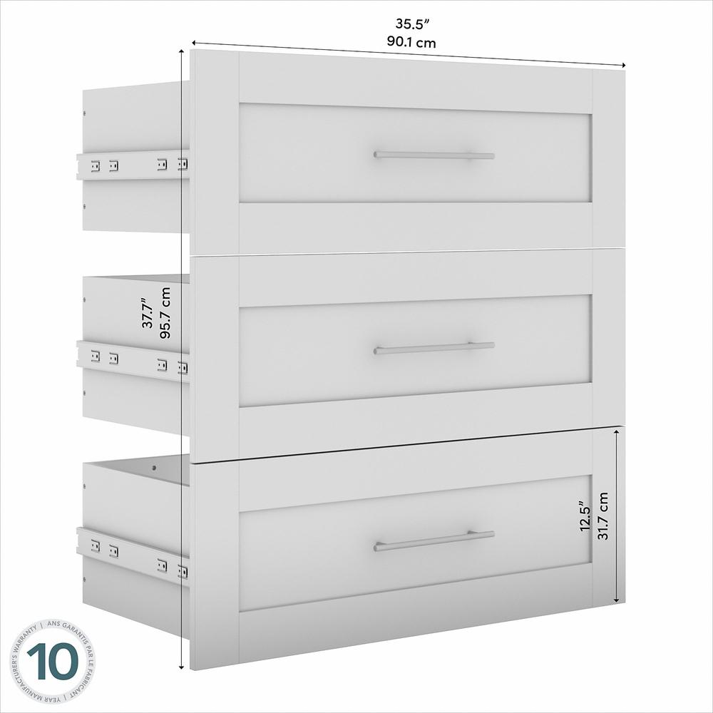 Pur 3 Drawer Set for Pur 25W Closet Organizer in Platinum Gray. Picture 4