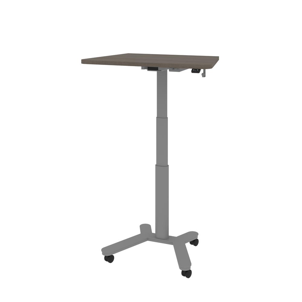 Bestar Universel 36W x 24D Small Standing Desk in bark grey. Picture 11