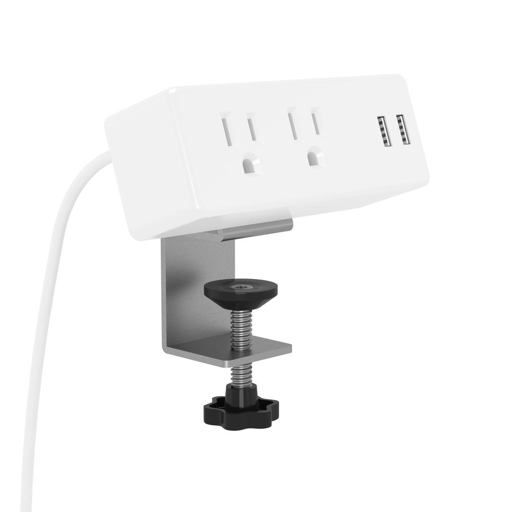 Bestar Universel 6W Add-On Power Bar in white. Picture 1