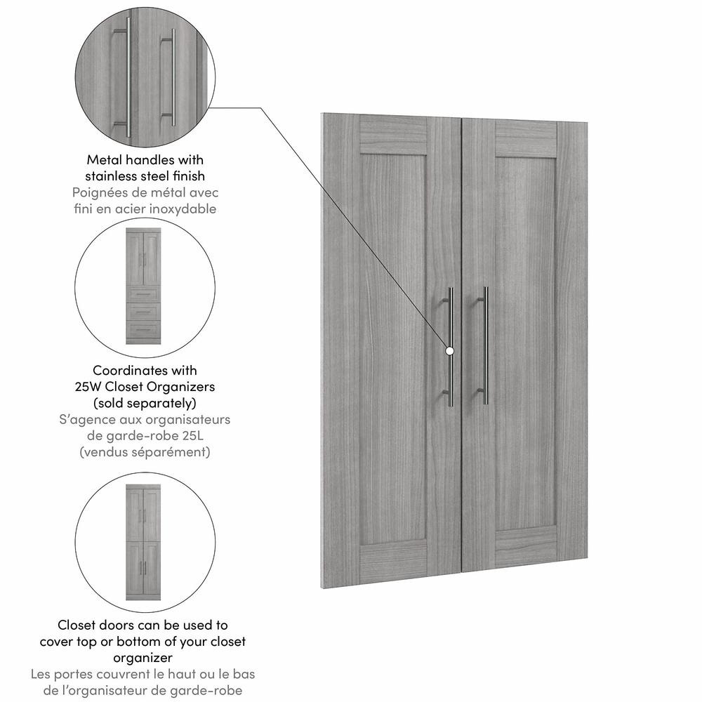 Pur 2 Door Set for Pur 25W Closet Organizer in Platinum Gray. Picture 2