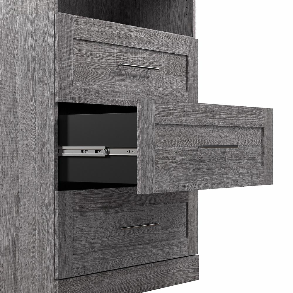Pur 50W Closet Organization System with Drawers in Bark Gray. Picture 3