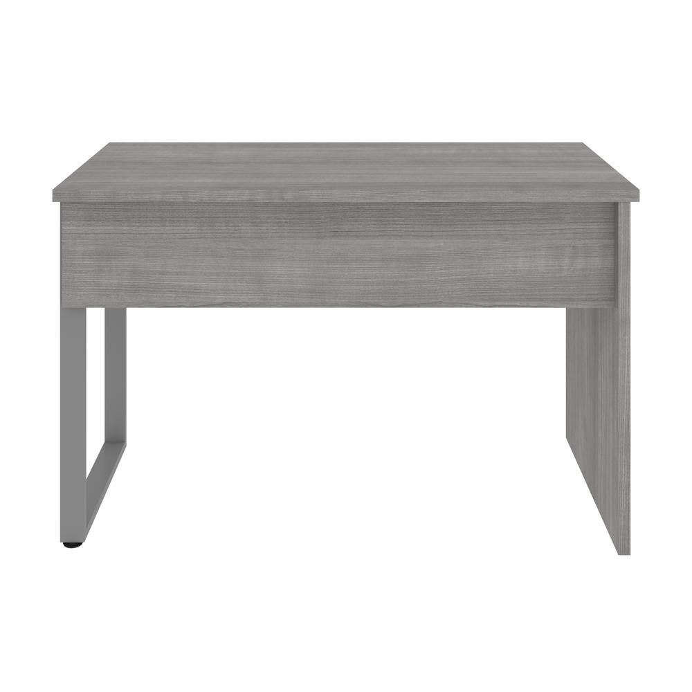 Bestar Solay 48W Small Table Desk with U-Shaped Metal Leg in platinum gray. Picture 5