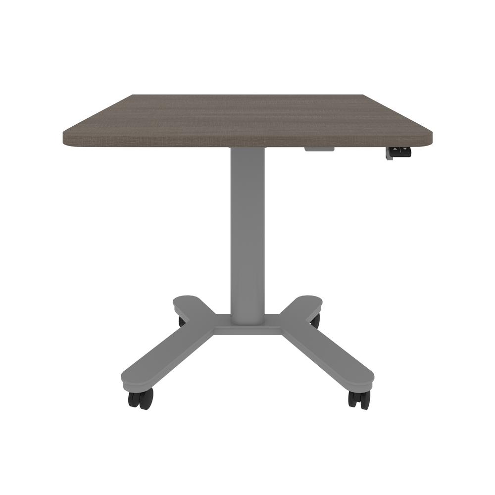 Bestar Universel 36W x 24D Small Standing Desk in bark grey. Picture 3