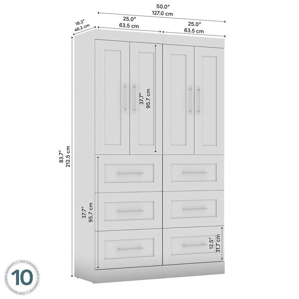 Pur 50W Closet Organization System with Drawers in Bark Gray. Picture 4