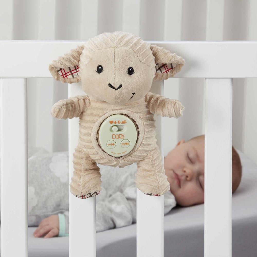 Cinch by dexbaby Plush Mini Lamb - Sleep Aid Womb Sound Soother w/Playardand Crib Attachment. Picture 6
