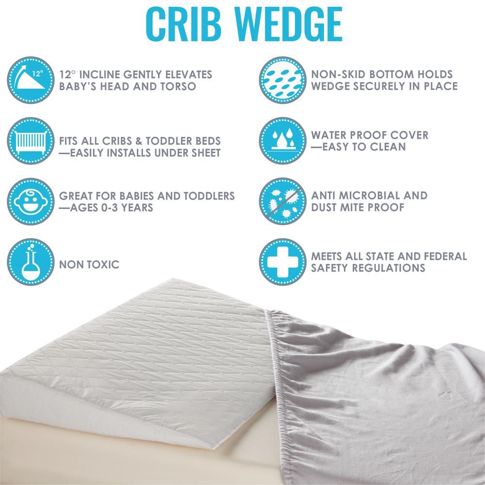 Safe Lift Universal Crib Wedge for Baby Mattress and Sleep. Picture 4