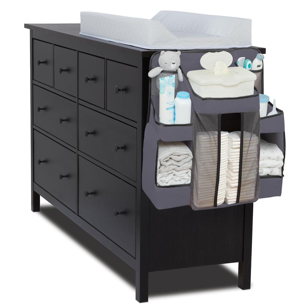 Diaper Caddy and Nursery Organizer for Baby's Essentials - Gray. Picture 2