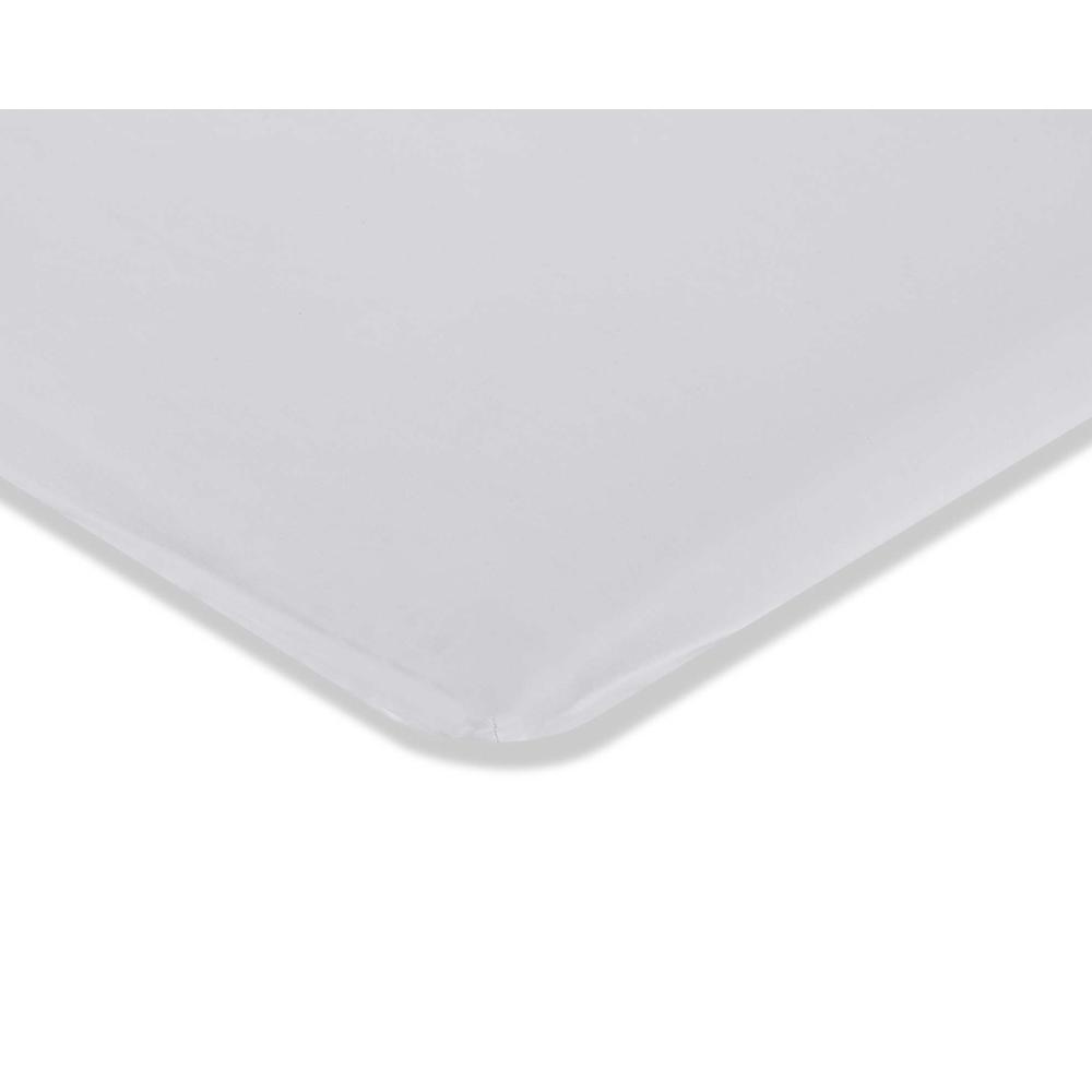 100% Cotton Fitted Sheet for Playard/Mini/Portable Crib Mattress. Picture 2