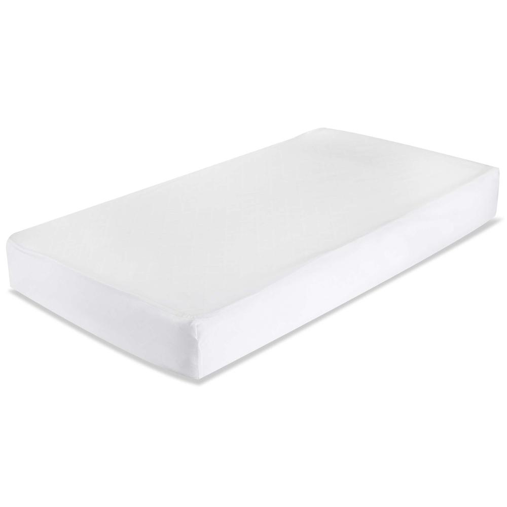 Fitted Sheet for Full Size Crib, White. Picture 1