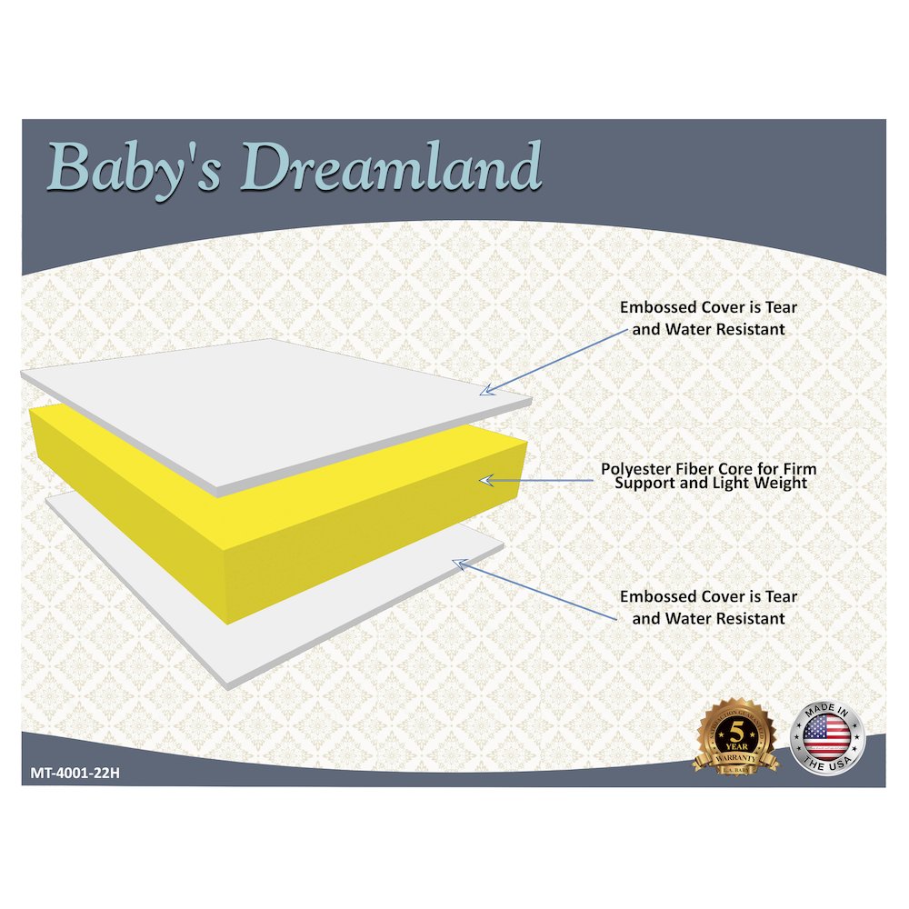 Baby's Dreamland Mattress, White. Picture 2