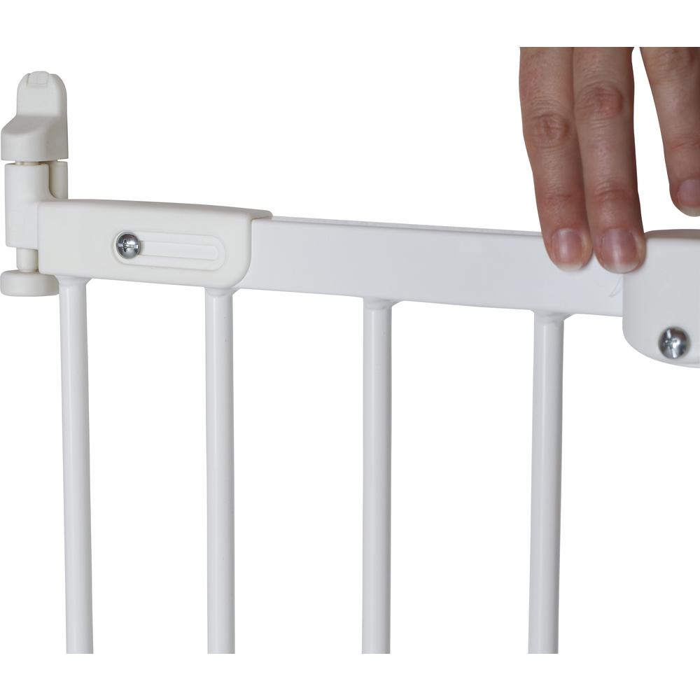 Flexi Fit Angle Mount Safety Gate 26.4" - 41.5", White Metal. Picture 1