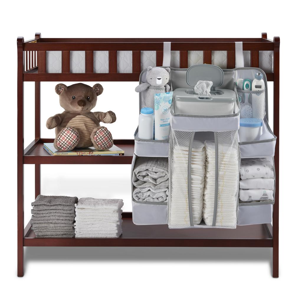 Diaper Caddy and Nursery Organizer for Baby's Essentials - White. Picture 1
