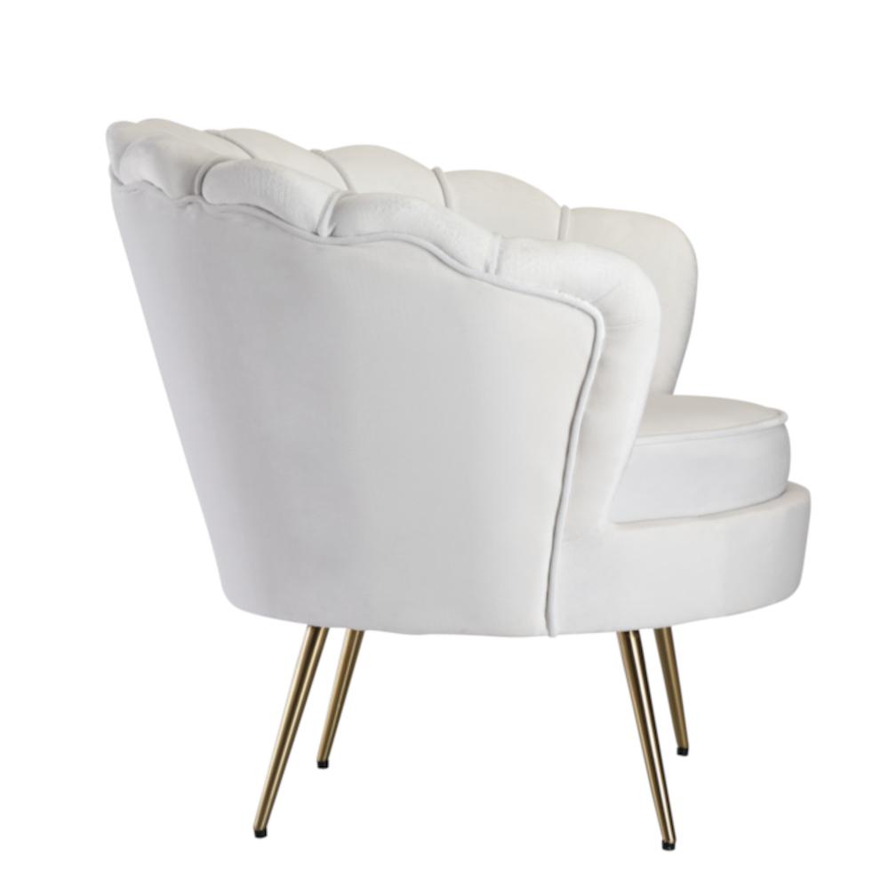 Fine Mod Imports Bridal Chair, White. Picture 2
