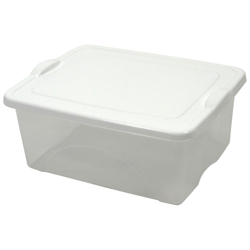 2.5 gallon Clearview Storage with Color Snap-On Lid. Picture 2