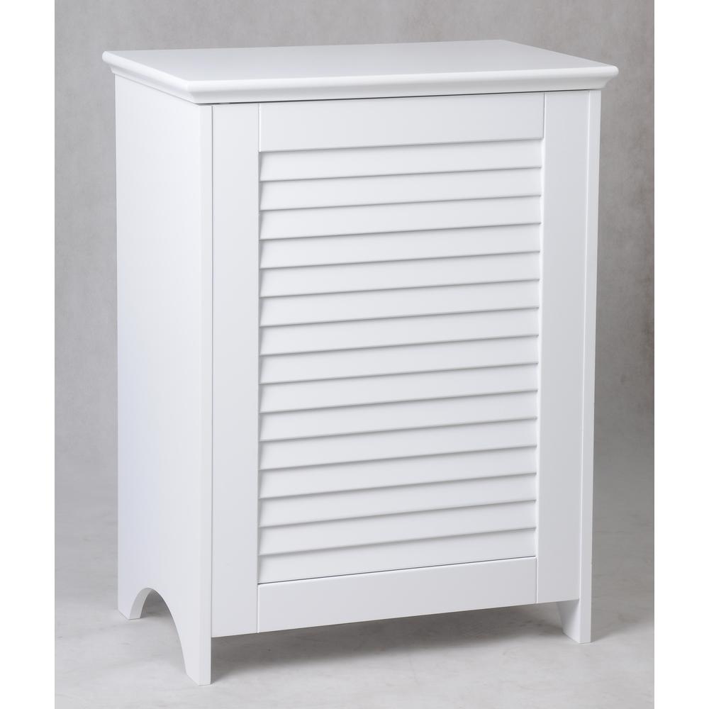 Contemporary Country Louvered Front Hamper. Picture 6