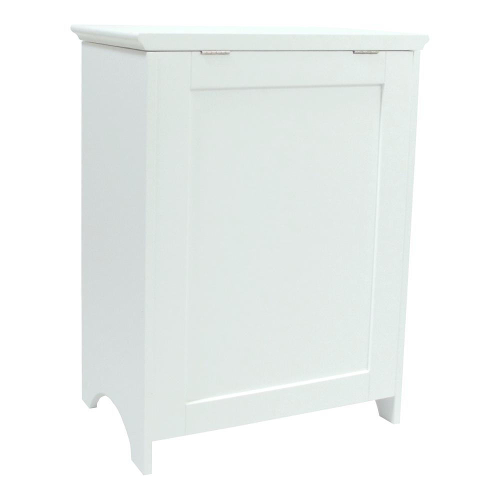 Contemporary Country Louvered Front Hamper. Picture 2