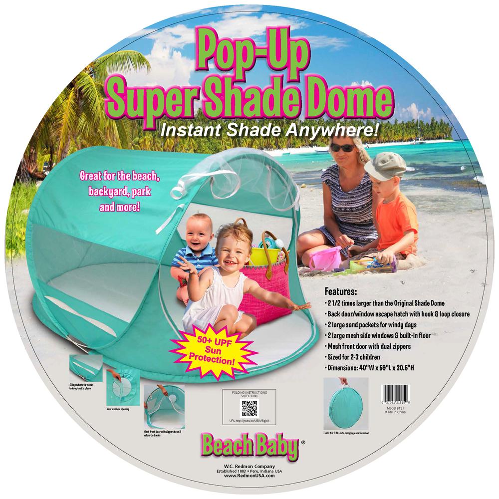 Beach Baby® Super Shade Dome, Teal. Picture 4
