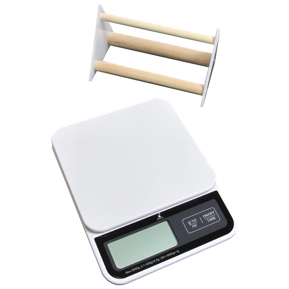 Deluxe Digital Small Animal And Aviary Scale With Perch, White. Picture 2