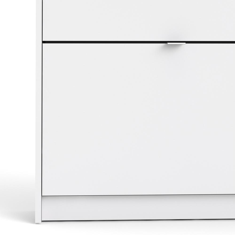 Bright 4 Drawer Shoe Cabinet, White. Picture 7