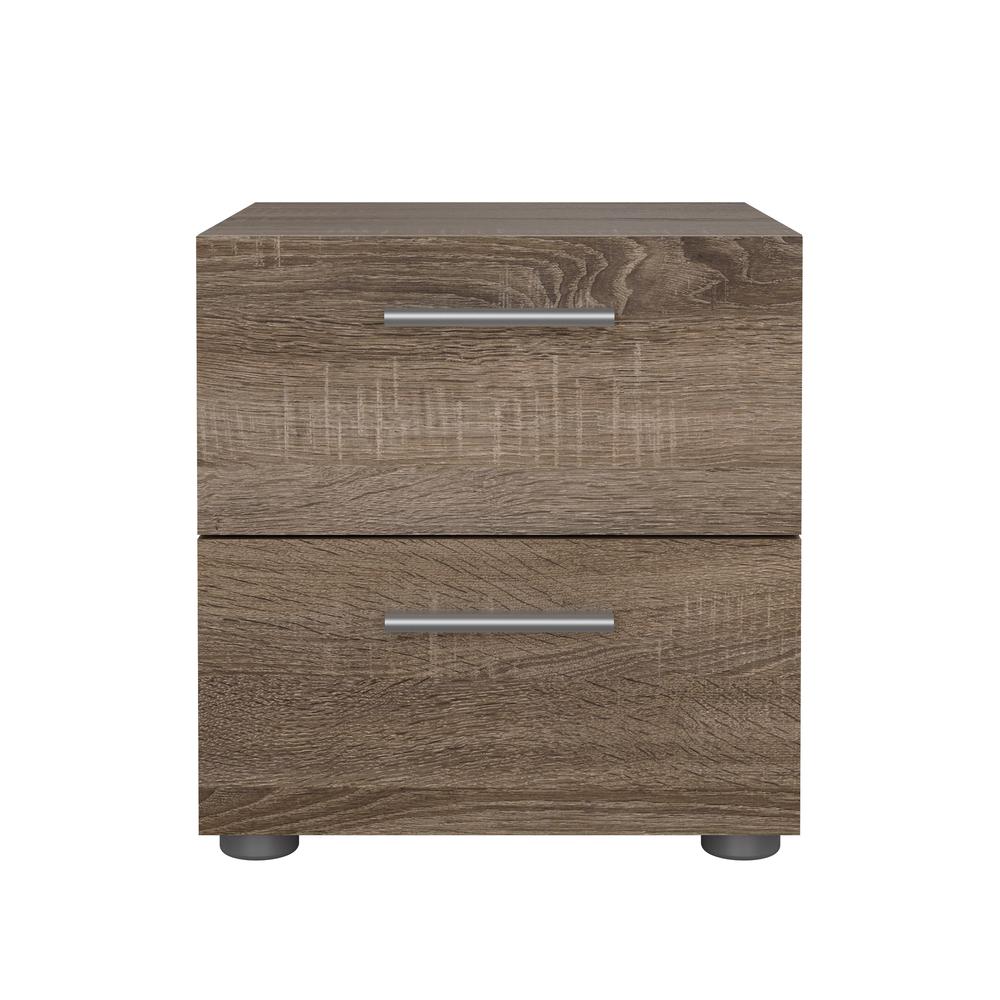 Stubbe 2 Drawer Nightstand, Truffle. Picture 1