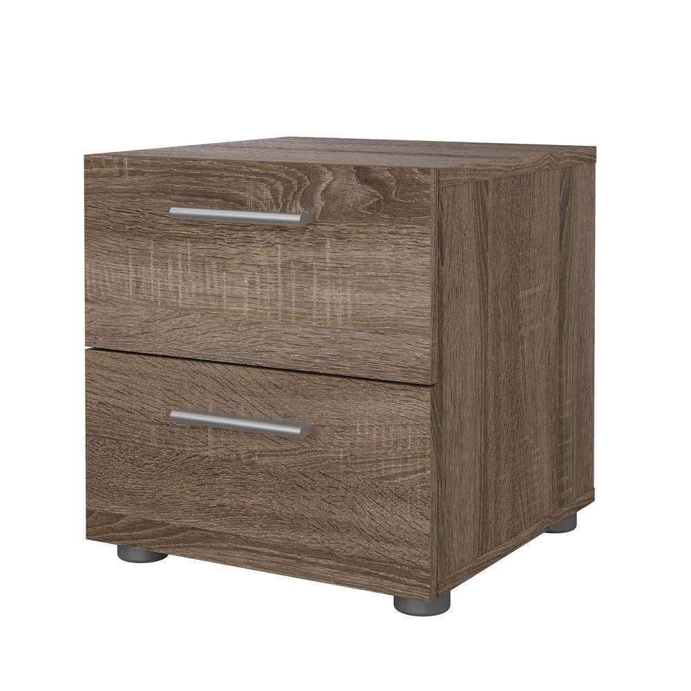 Stubbe 2 Drawer Nightstand, Truffle. Picture 2