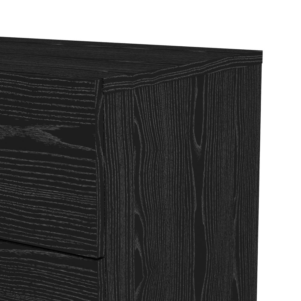 Austin 8 Drawer Double Dresser, Black Woodgrain. Picture 5