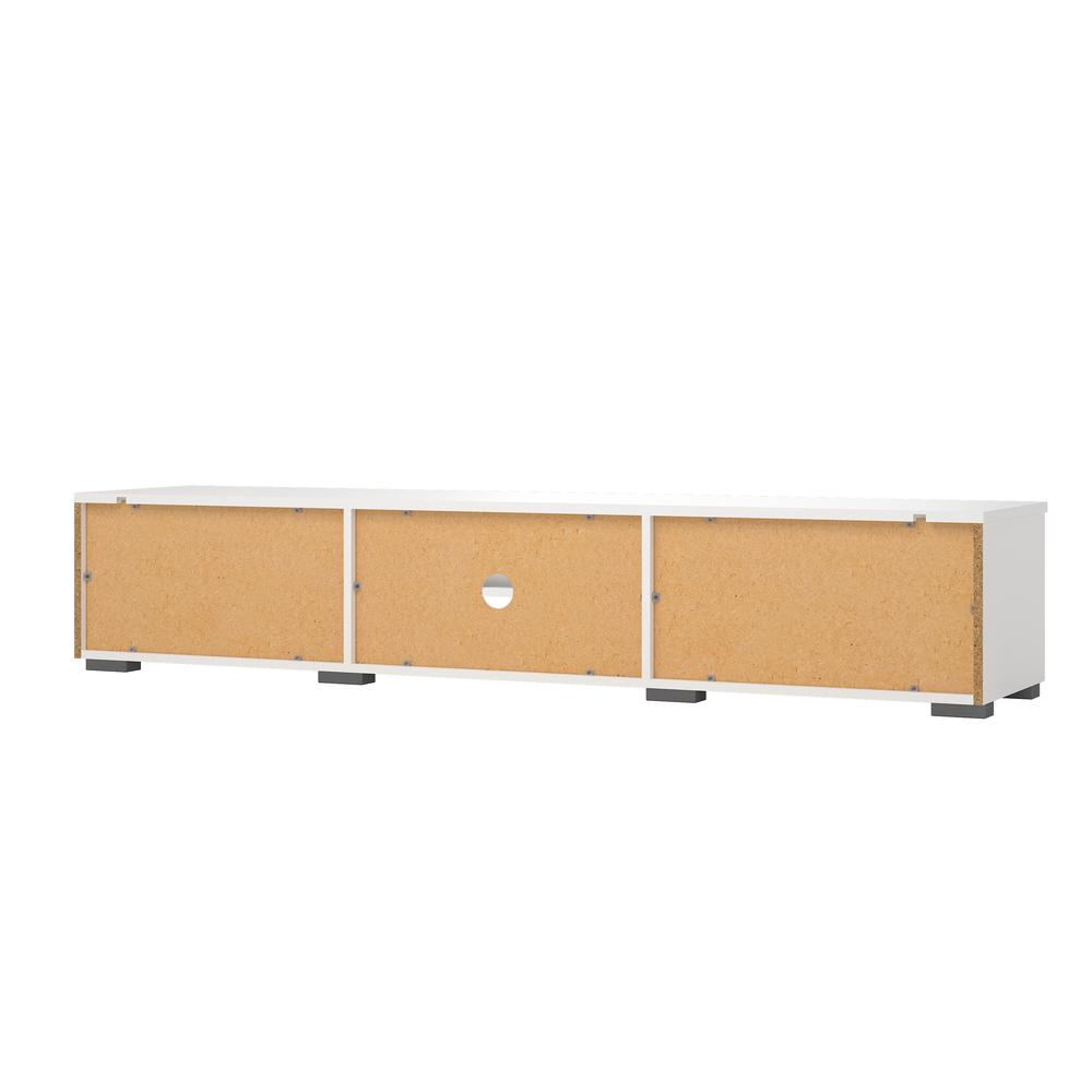 Match 2 Drawer 2 Shelf TV Stand, White. Picture 6