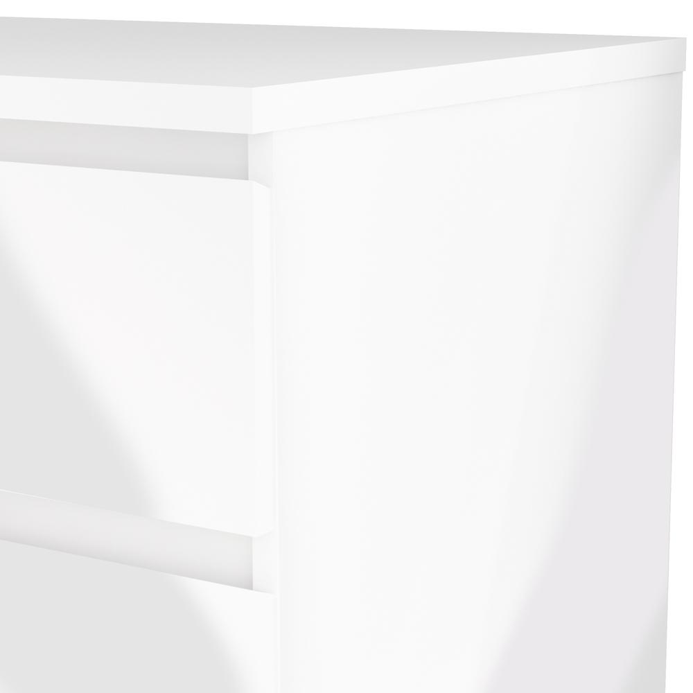 5 Drawer Chest White High Gloss. Picture 6