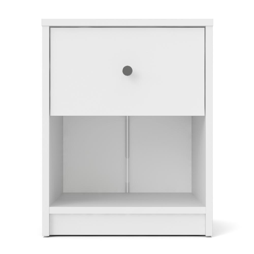 Portland 1 Drawer Nightstand, White. Picture 18