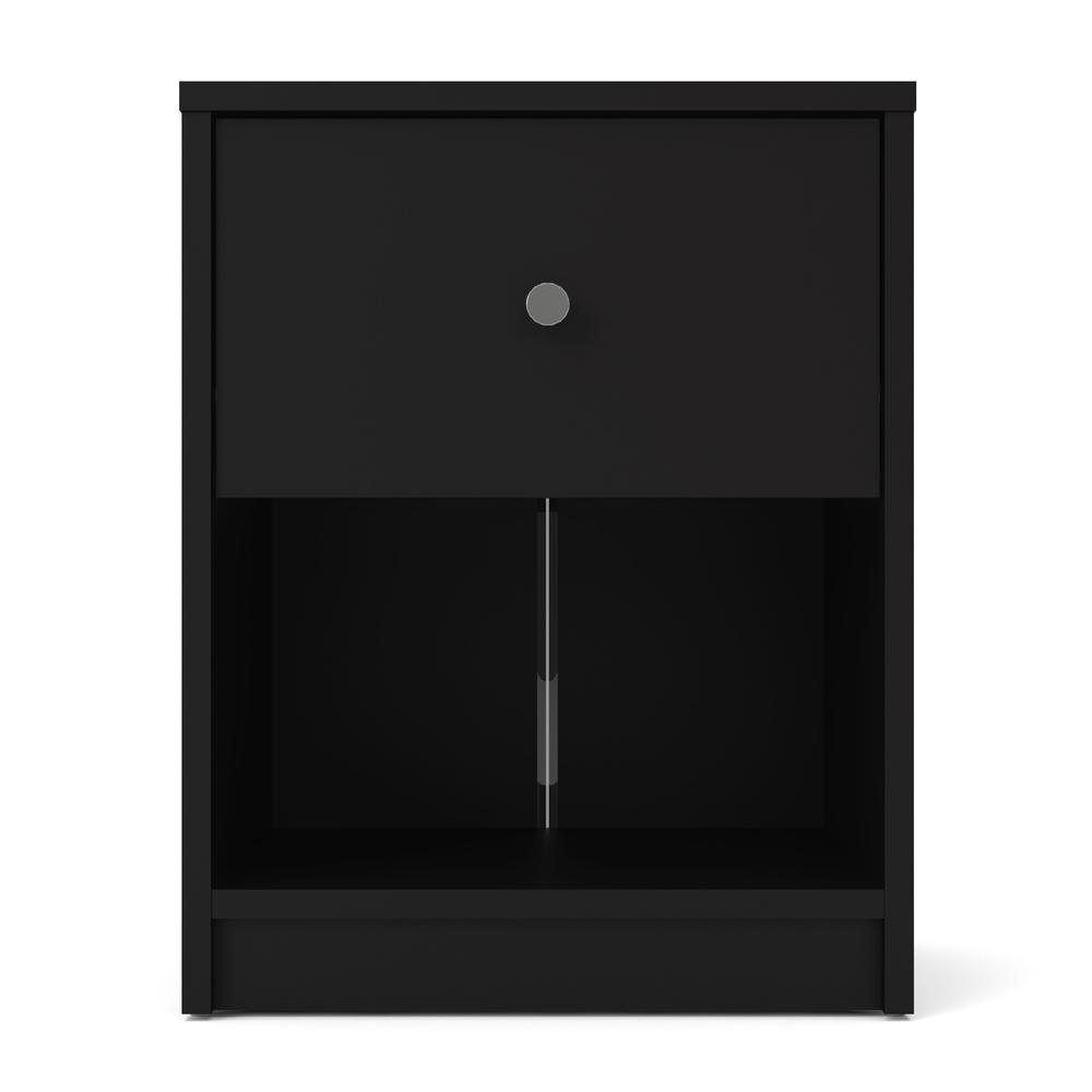 Portland 1 Drawer Nightstand, Black. Picture 18