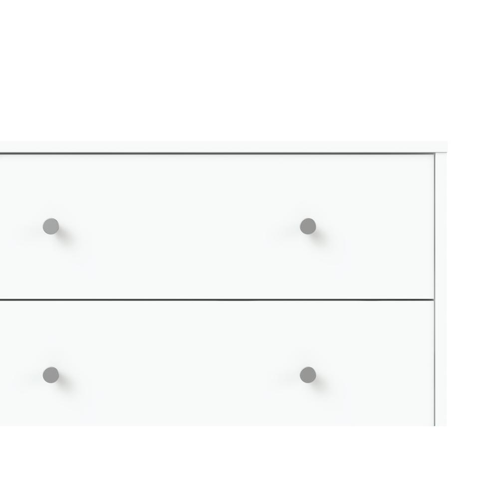 Portland 3 Drawer Chest, White. Picture 2