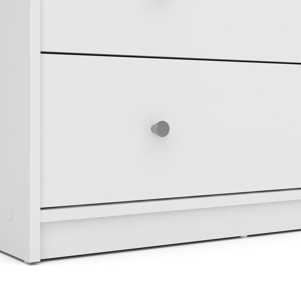 Portland 3 Drawer Chest - White. Picture 12