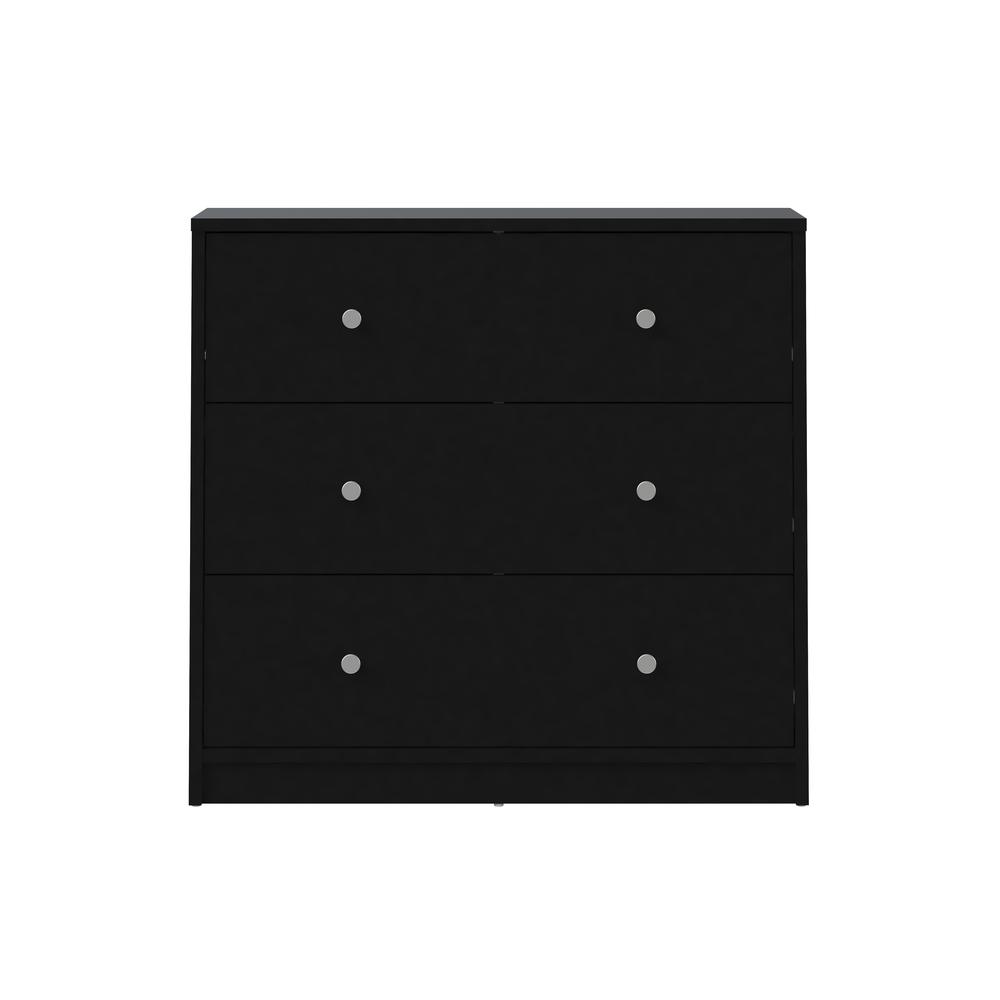 Portland 3 Drawer Chest, Black. Picture 7