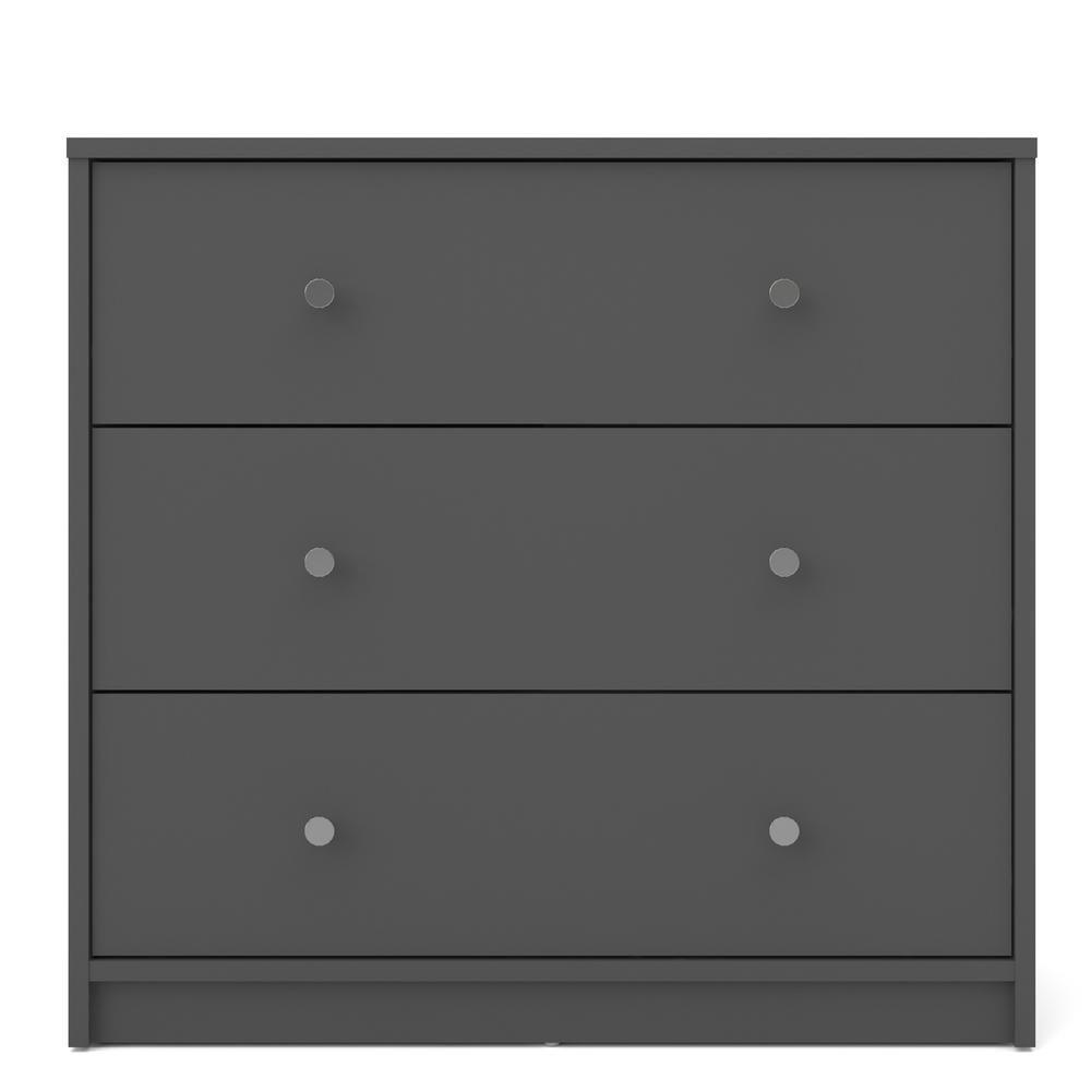 Portland 3 Drawer Chest, Grey. Picture 20
