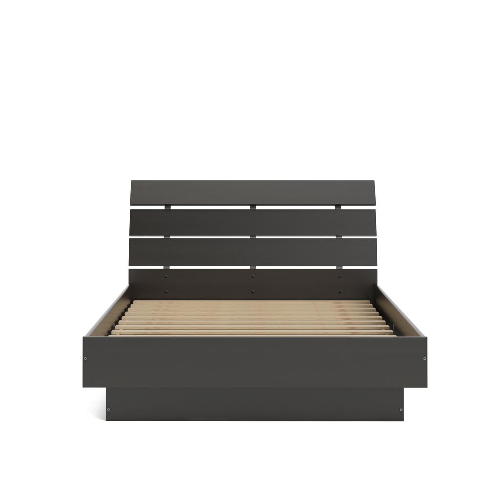 Scottsdale Queen Bed with Slat Roll, Coffee. Picture 9