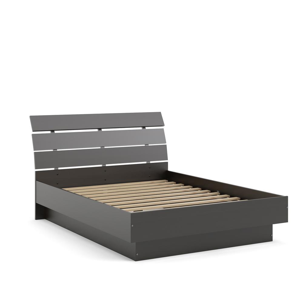 Scottsdale Queen Bed with Slat Roll, Coffee. Picture 8