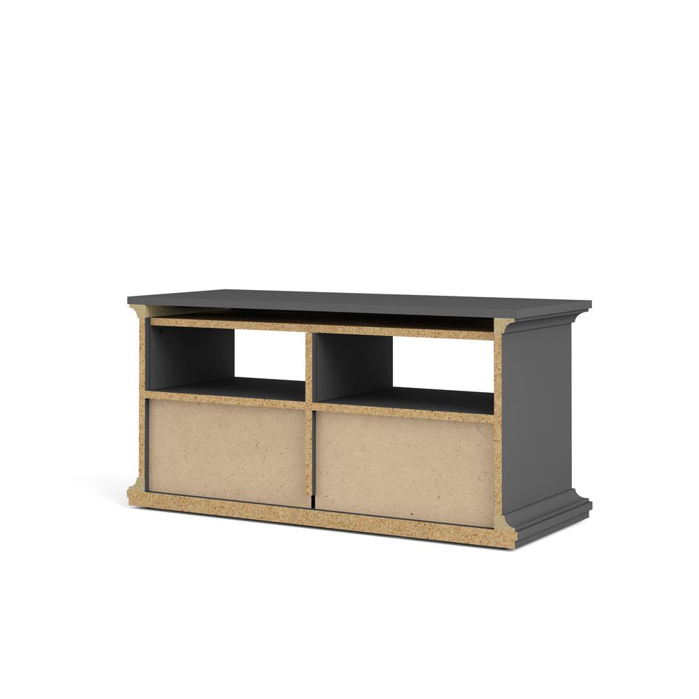 Sonoma 2 Drawer TV Stand with 2 Shelves, Matte Grey. Picture 5