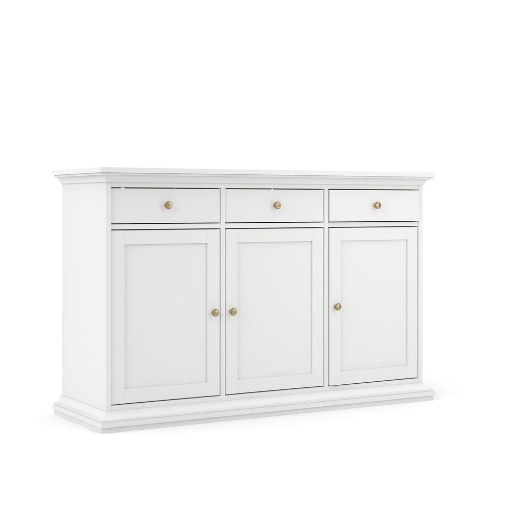 Sideboard with 3 Doors and 3 Drawers, White. Picture 2