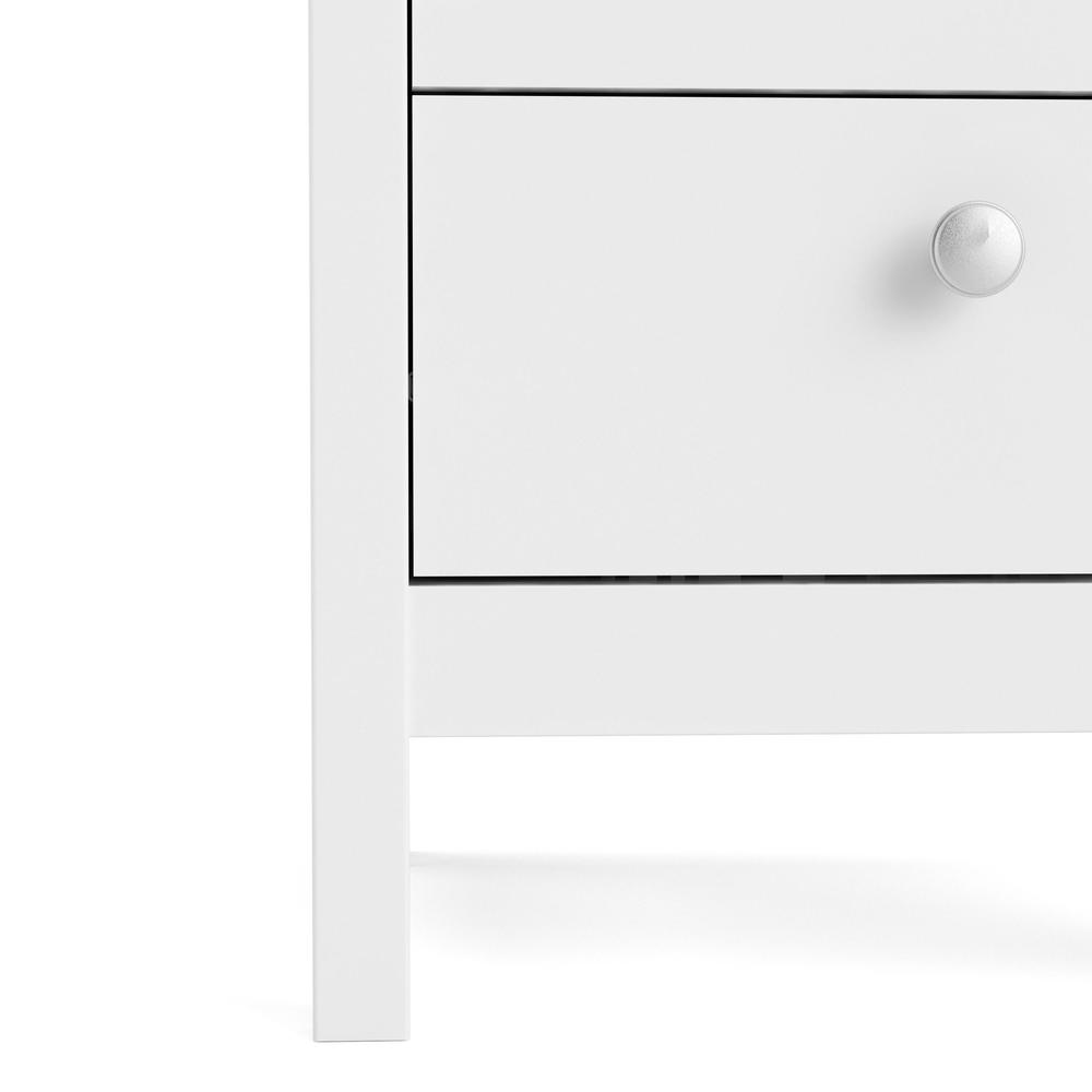 Madrid 2 Drawer Nightstand, White. Picture 4