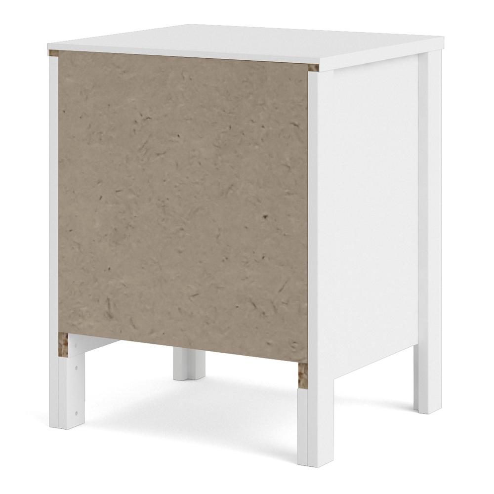Madrid 2 Drawer Nightstand, White. Picture 5
