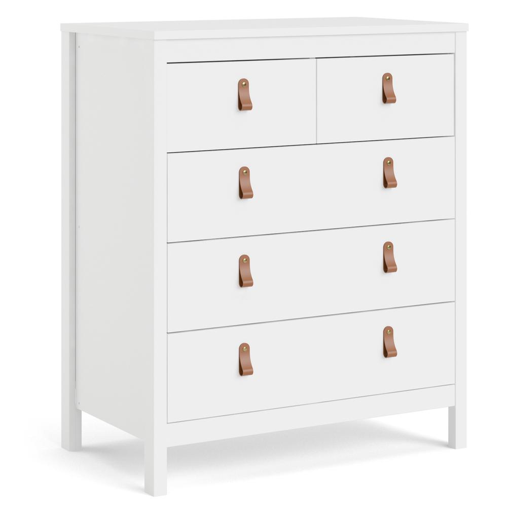 Madrid 5 Drawer Chest , White. Picture 17