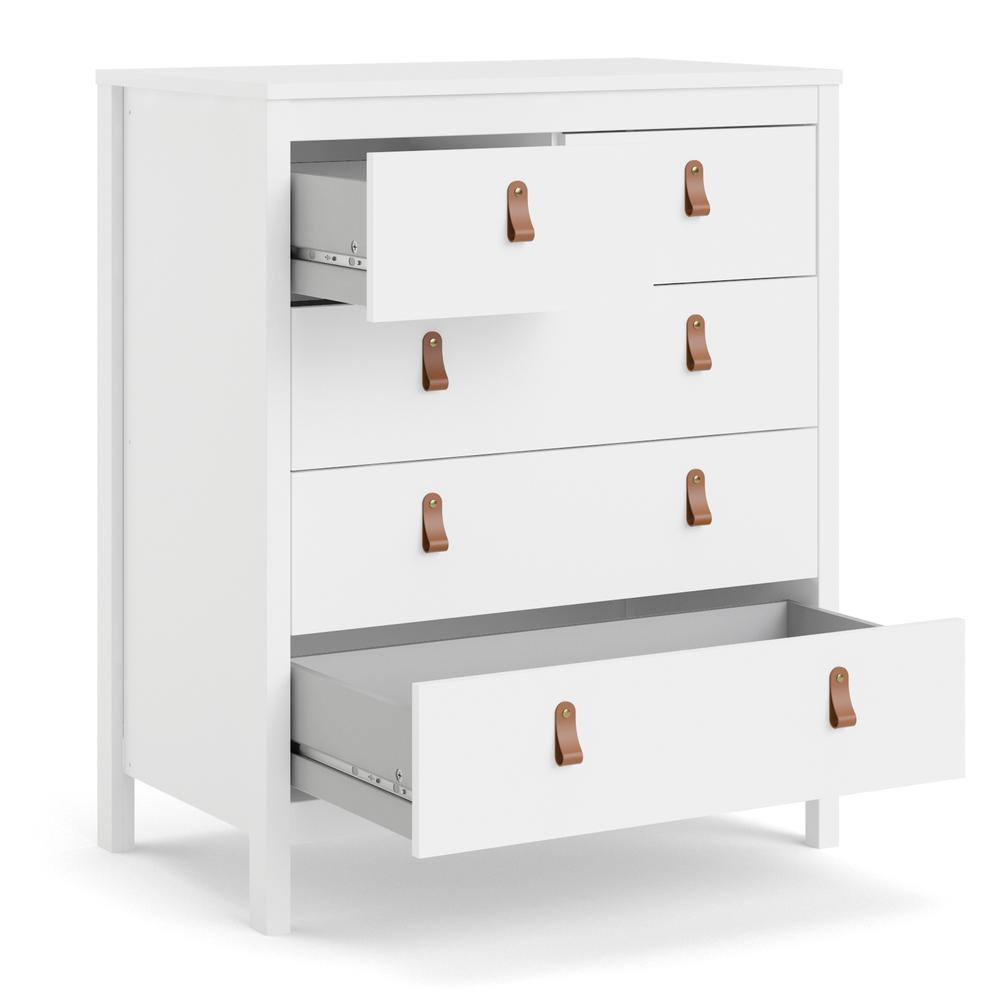 Madrid 5 Drawer Chest , White. Picture 19