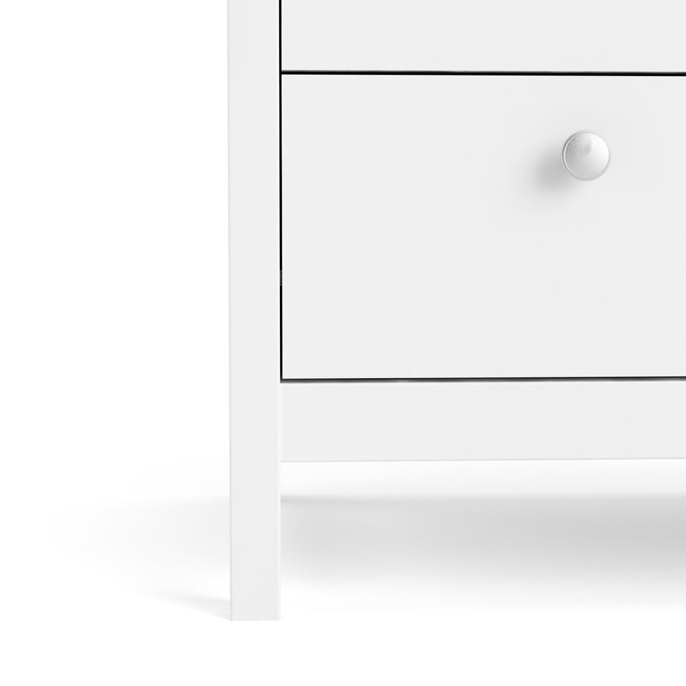 Madrid 3 Drawer Chest, White. Picture 4