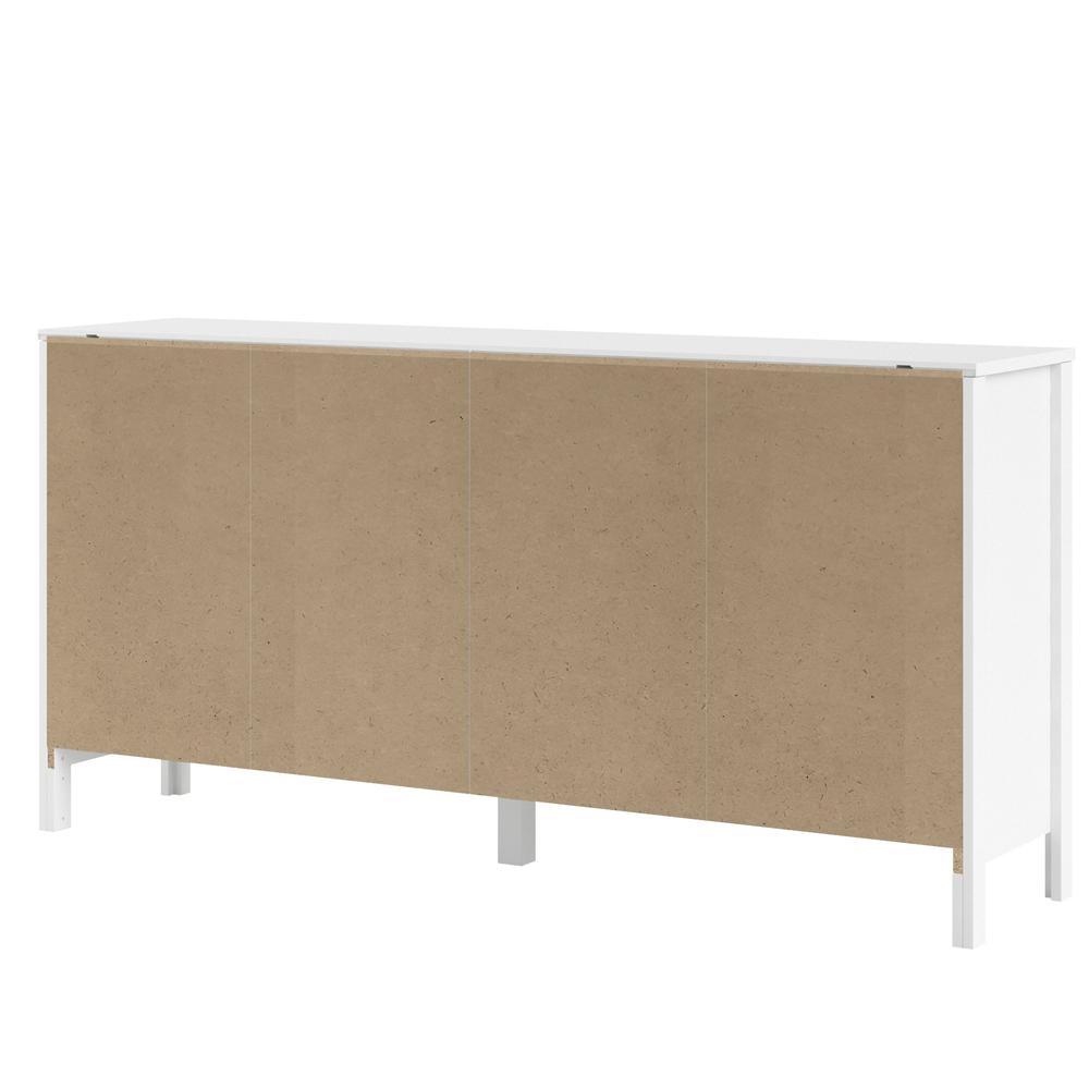 Madrid 8 Drawer Double Dresser , White. Picture 8
